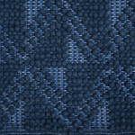 Teppich Wolle marineblau 140 x 200 cm Kurzflor SAVRAN