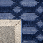 Teppich marineblau 140 x 200 cm Kurzflor CIZRE