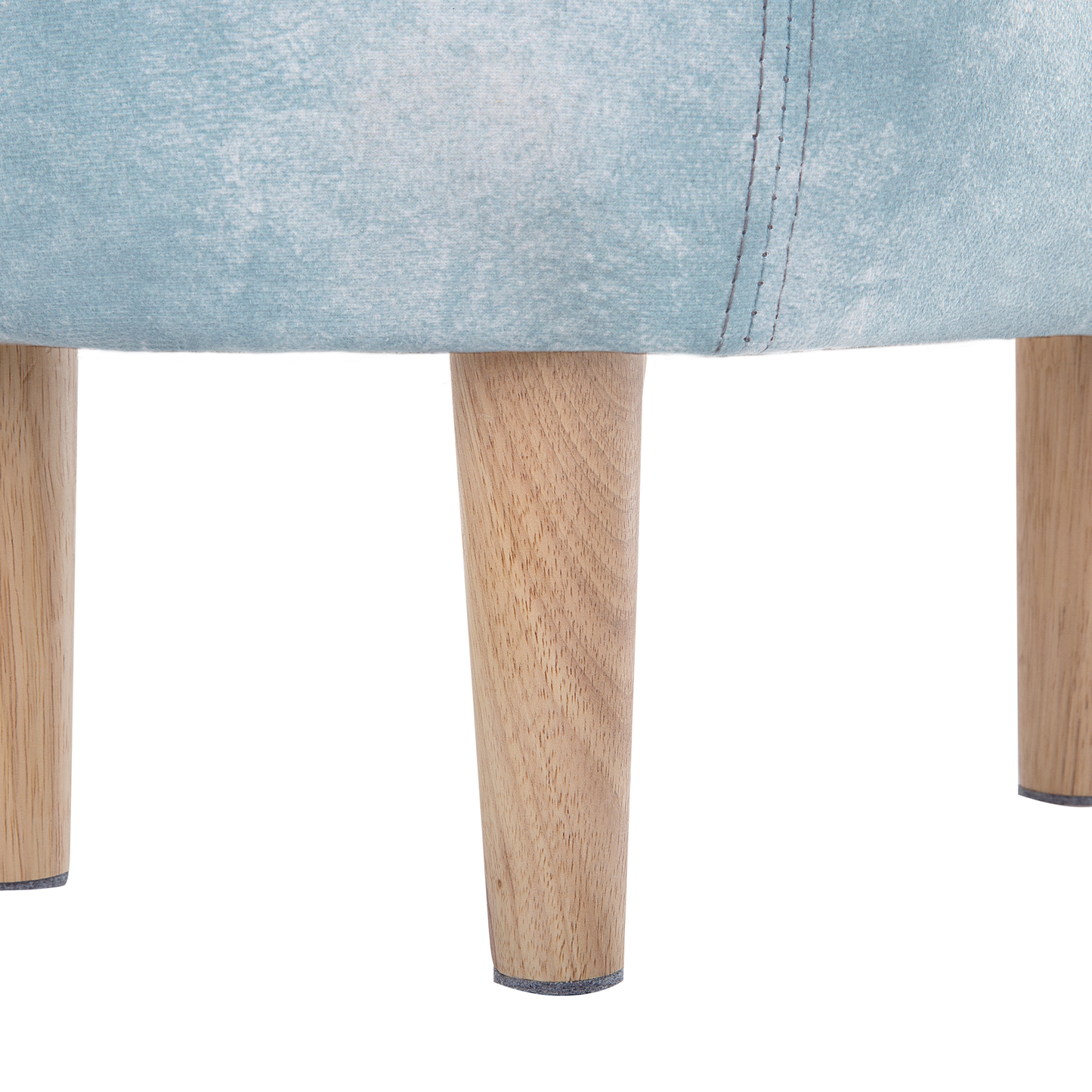 Hocker Polsterbezug mit Stauraum hellblau REINDEER