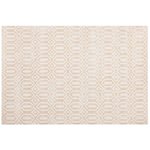 Teppich beige 160 x 230 cm geometrisches Muster Kurzflor ADATEPE