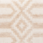 Teppich beige 80 x 150 cm geometrisches Muster Kurzflor ADATEPE