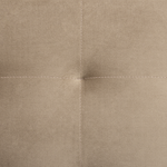 Modulsofa Samtstoff Schlaffunktion sandbeige linksseitig ABERDEEN