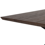 Esstisch dunkler Holzfarbton / schwarz 140 x 80 cm SPECTRA