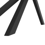 Esstisch dunkler Holzfarbton / schwarz 140 x 80 cm SPECTRA