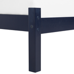 Bett mit Lattenrost Kiefernholz FLORAC 160 x 200 cm Marineblau