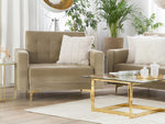Sessel Samtstoff Sandbeige ABERDEEN