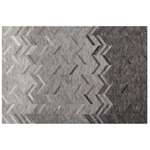 Teppich Leder grau 160 x 230 cm Kurzflor ARKUM