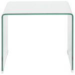 Beistelltisch 2er Set Glas transparent rechteckig KENDALL