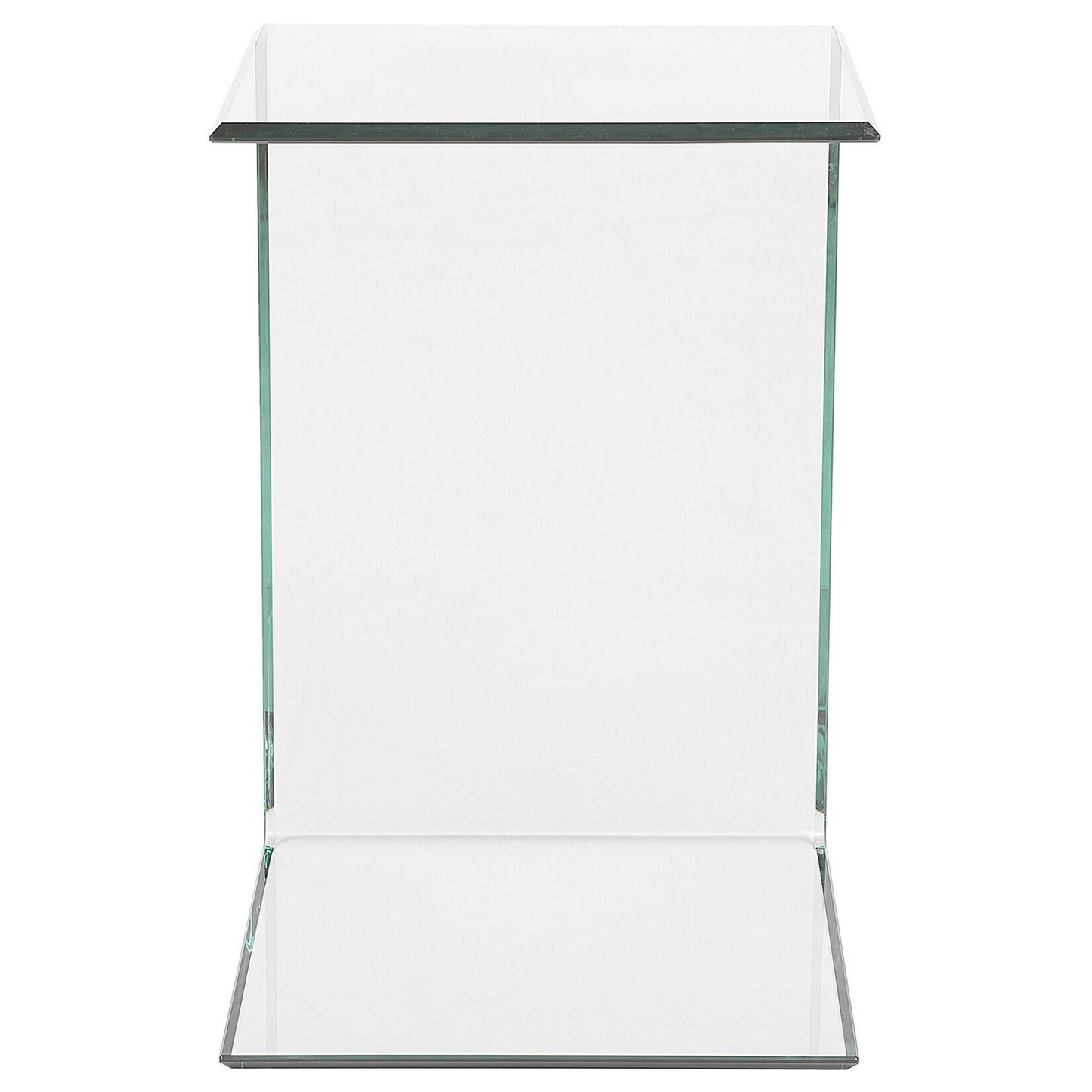 Beistelltisch Glas transparent 40 x 40 x 61 cm LOURDES