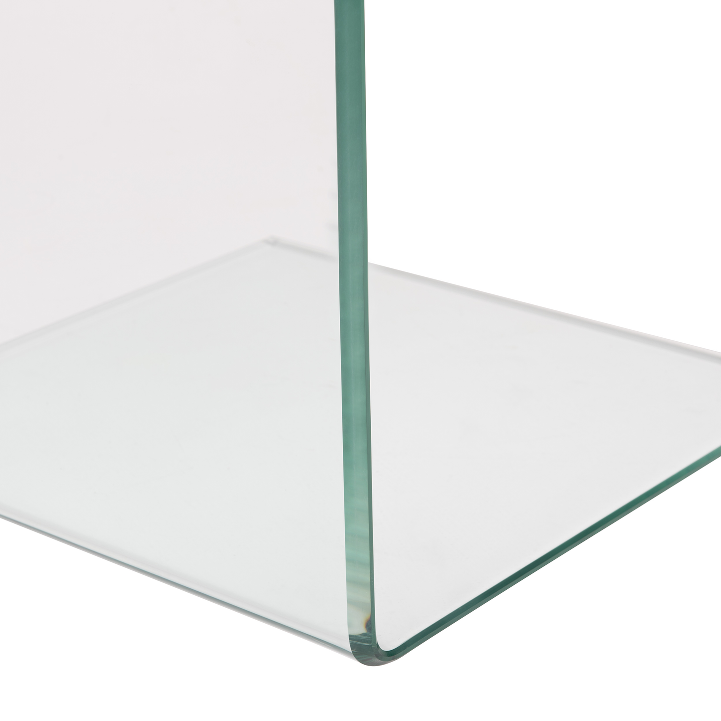 Beistelltisch Glas transparent 40 x 40 x 61 cm LOURDES