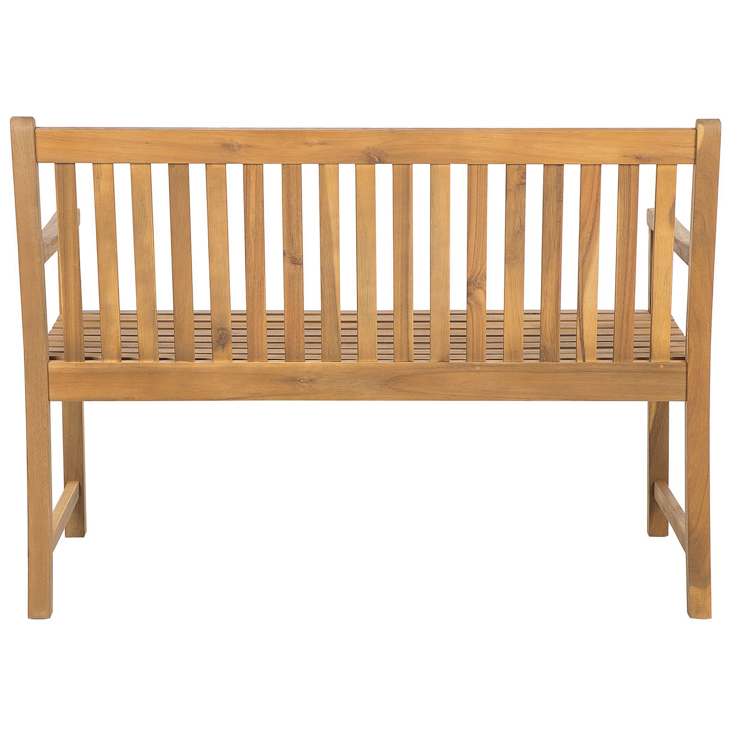 Gartenbank VIVARA 120 cm zertifiziertes Akazienholz Hellbraun