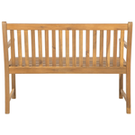 Gartenbank VIVARA 120 cm zertifiziertes Akazienholz Hellbraun