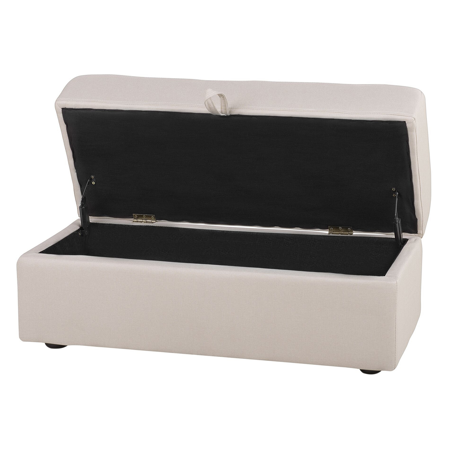 3-Sitzer Schlafsofa beige mit Stauraum Ottomane FALSTER