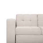 3-Sitzer Schlafsofa beige mit Stauraum Ottomane FALSTER