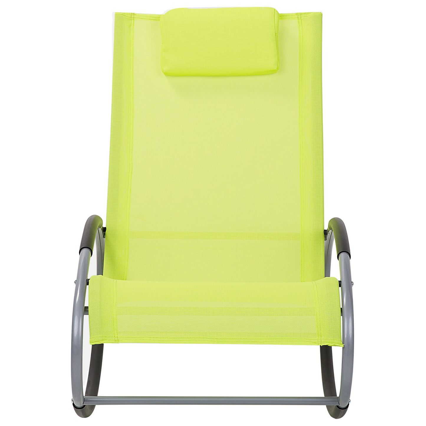 Gartenstuhl Textil limettengrün Schaukelfunktion CAMPO