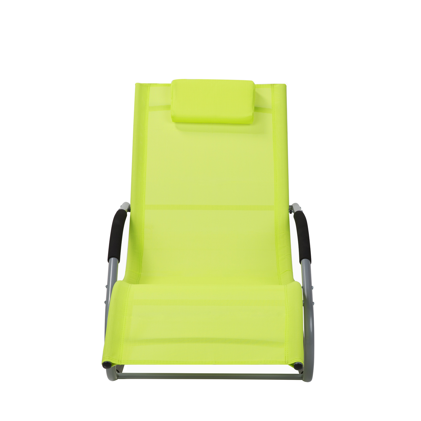 Gartenliege limettengrün Textil Schaukelfunktion CARANO