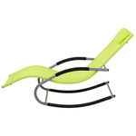 Gartenliege limettengrün Textil Schaukelfunktion CARANO