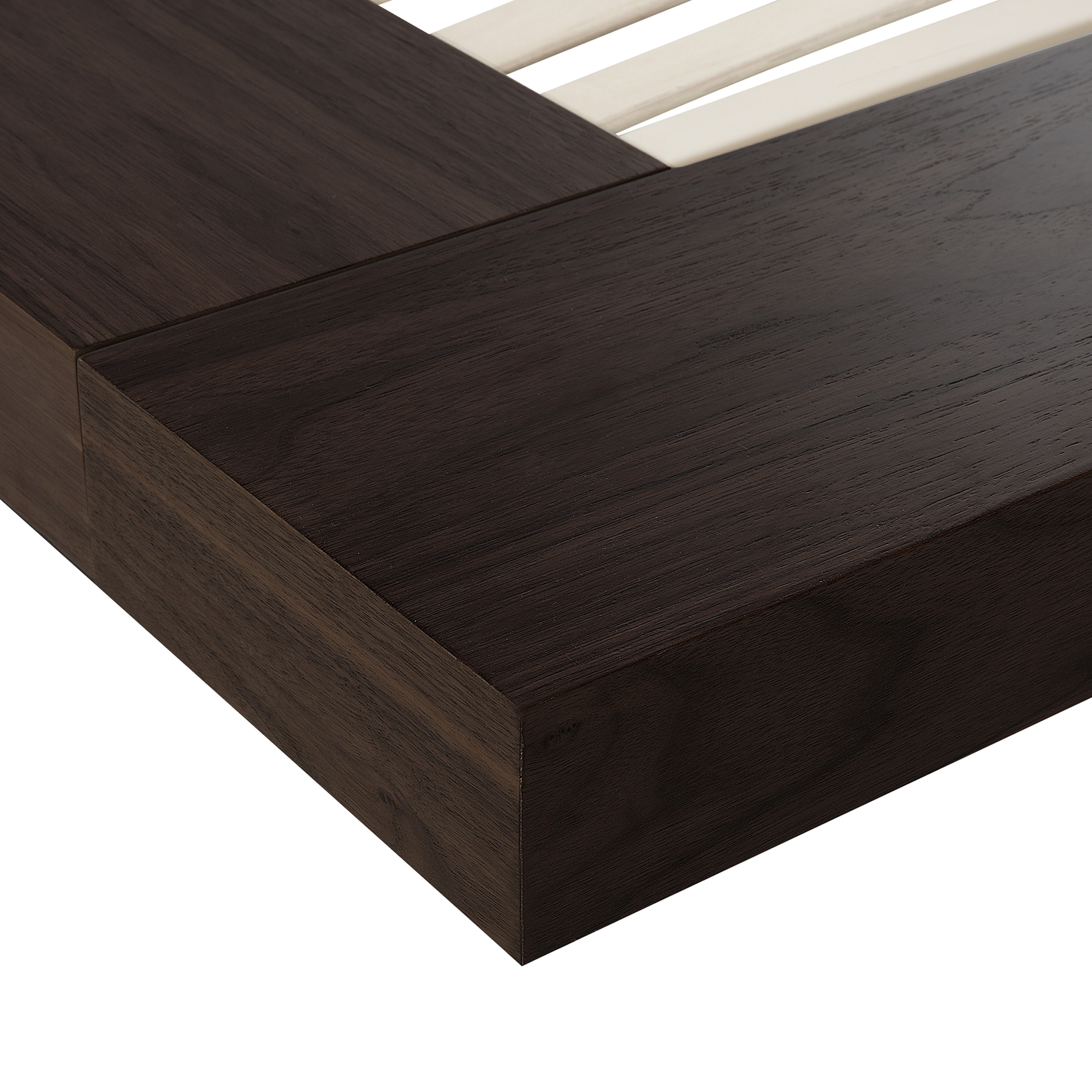 Bett mit Lattenrost ZEN 160 x 200 cm Dunkle Esche