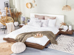 Bett mit Lattenrost ZEN 160 x 200 cm Braune Esche