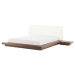 Bett mit Lattenrost ZEN 160 x 200 cm Braune Esche