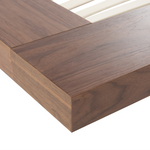Bett mit Lattenrost ZEN 160 x 200 cm Braune Esche