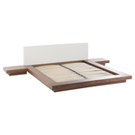 Bett mit Lattenrost ZEN 160 x 200 cm Braune Esche