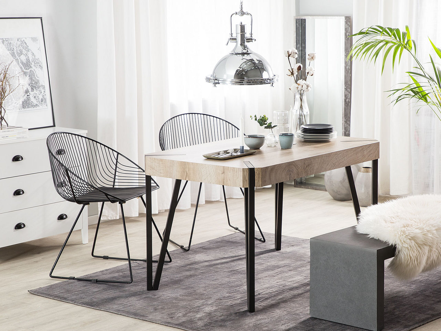 Esstisch CAMBELL Taupe 130 cm 80 cm