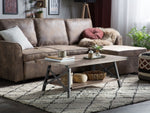 Couchtisch MDF-Platte Pulverbeschichtet Taupe CARLIN