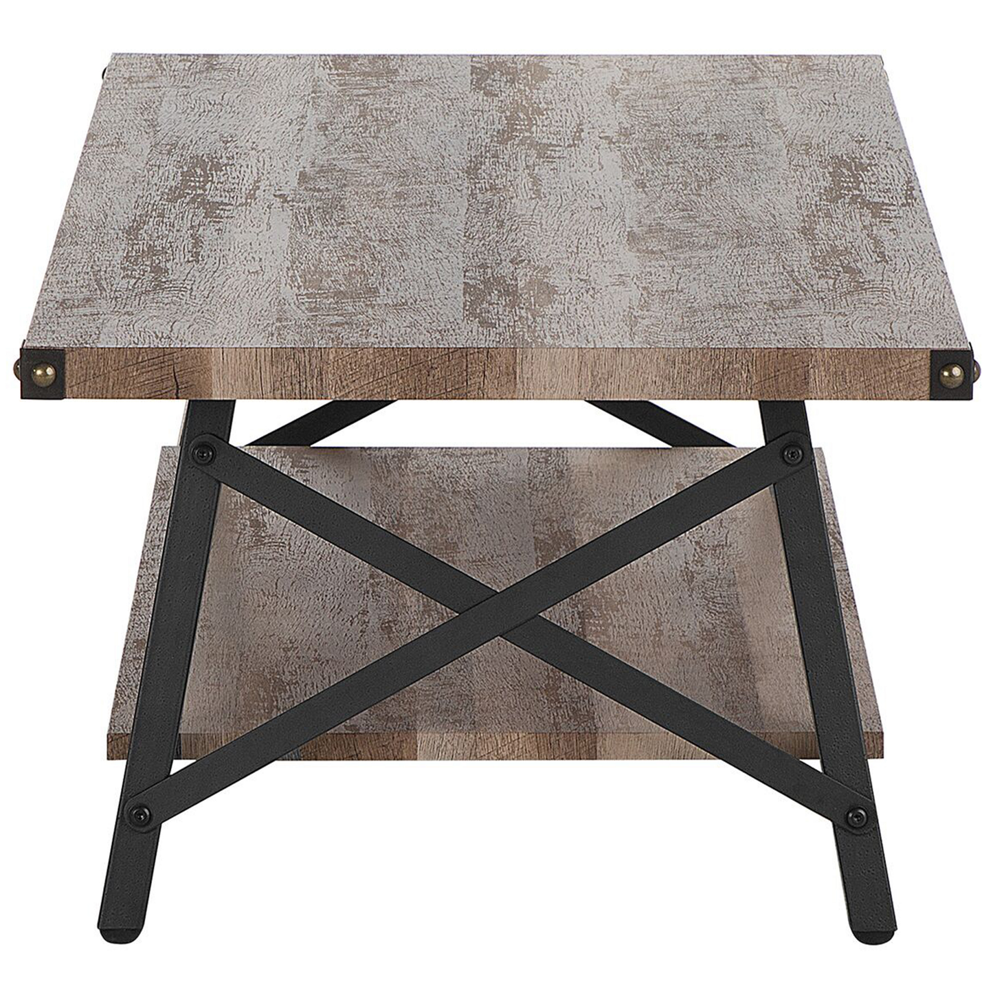 Couchtisch MDF-Platte Pulverbeschichtet Taupe CARLIN
