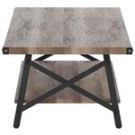 Couchtisch MDF-Platte Pulverbeschichtet Taupe CARLIN