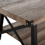 Couchtisch MDF-Platte Pulverbeschichtet Taupe CARLIN