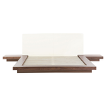 Bett mit LED ZEN 160 x 200 cm Braune Esche