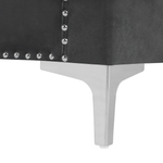 3-Sitzer Sofa Samtstoff dunkelgrau AVALDSENES