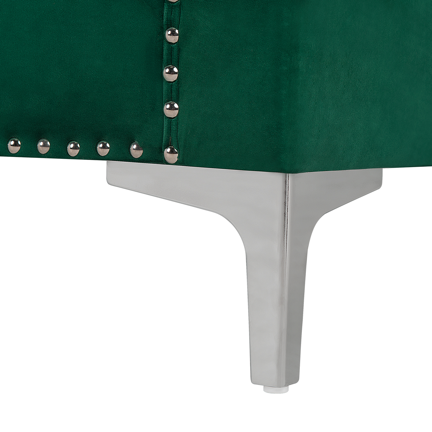 3-Sitzer Sofa Samtstoff smaragdgrün AVALDSENES