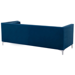 3-Sitzer Sofa Samtstoff marineblau AVALDSENES