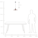 Hängelampe PELLY Metall Kupfer