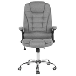 Chefsessel Stoff Grau ROYAL