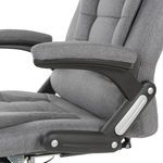 Chefsessel Stoff Grau ROYAL