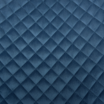 Esszimmerstuhl 2er Set SOLANO Samtstoff Marineblau