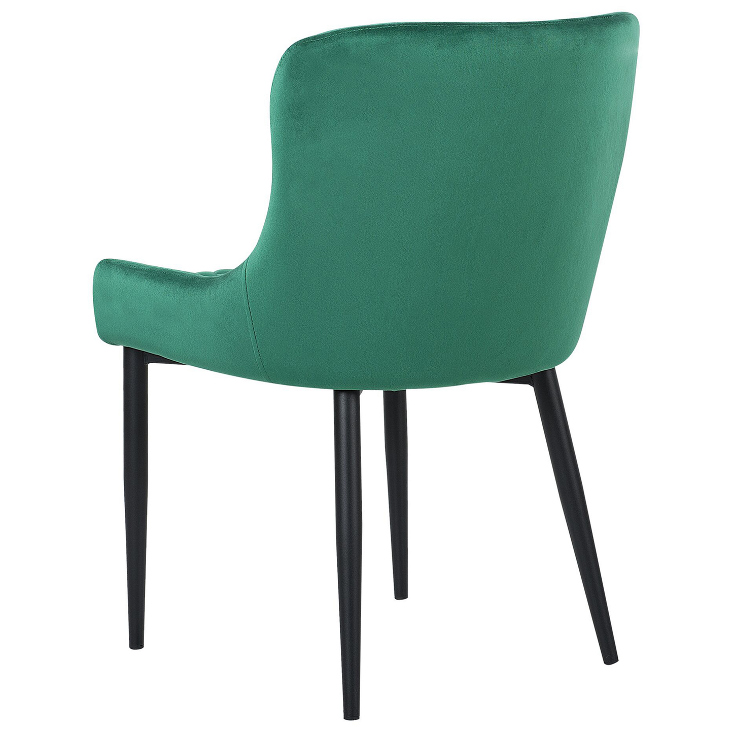 Esszimmerstuhl 2er Set Samtstoff Grün SOLANO