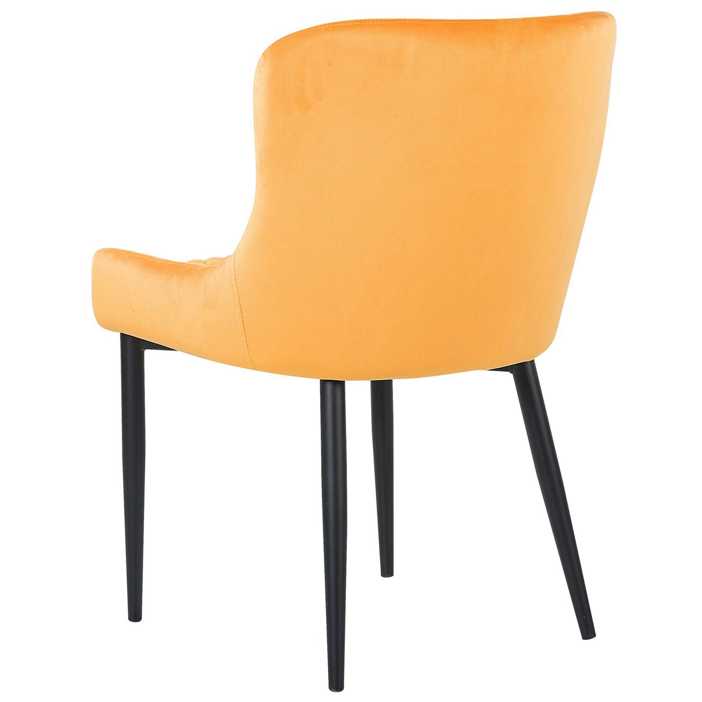 Esszimmerstuhl 2er Set SOLANO Samtstoff Gelb