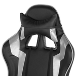 Gaming Stuhl drehbar KNIGHT Kunstleder Silber