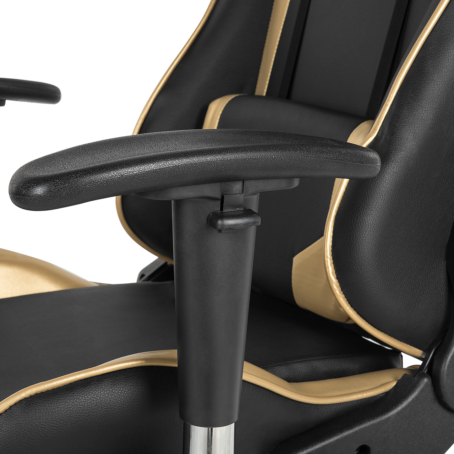 Gaming Stuhl drehbar KNIGHT Kunstleder Gold