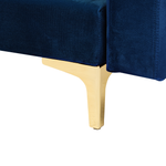 Wohnlandschaft Samtstoff marineblau ABERDEEN