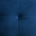 Wohnlandschaft Samtstoff marineblau mit Ottomane ABERDEEN