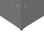 Aufbewahrungsbox CEBROSA Metall 100 cm 62 cm Grau