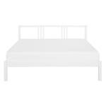 Bett mit Lattenrost Kiefernholz VANNES 140 x 200 cm Weiss