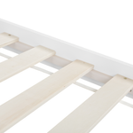 Bett mit Lattenrost Kiefernholz VANNES 160 x 200 cm Weiss