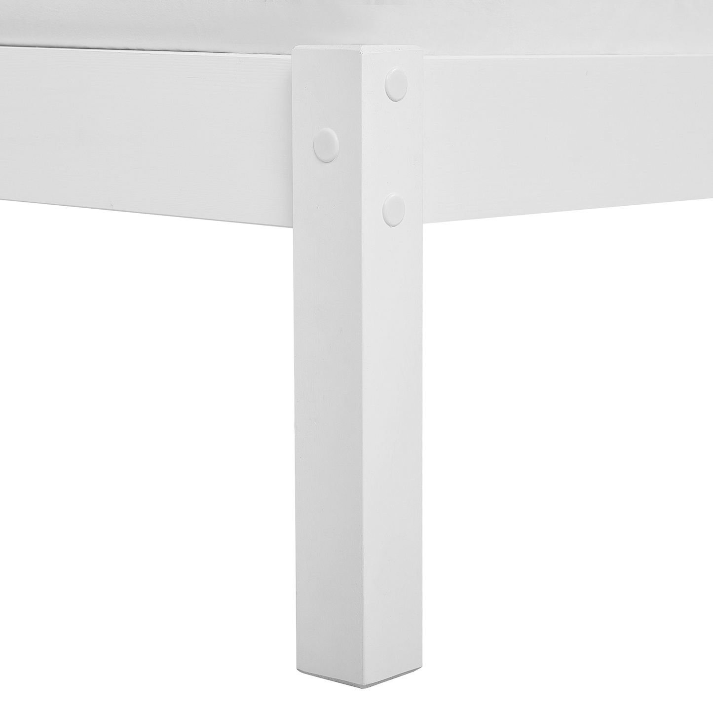 Bett mit Lattenrost Kiefernholz VANNES 160 x 200 cm Weiss