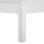 Bett mit Lattenrost Kiefernholz VANNES 160 x 200 cm Weiss